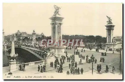 Cartes postales Paris Le Pont Alexandre III