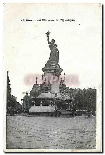 Cartes postales Paris La Statue de la Republique