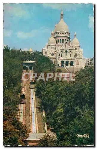 Cartes postales Paris Le Sacre Coeur et le Funiculaire