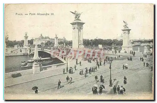 Cartes postales Paris Pont Alexandre III