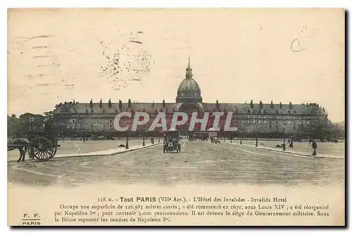 Cartes postales Tour Paris l'Hotel des Invalides