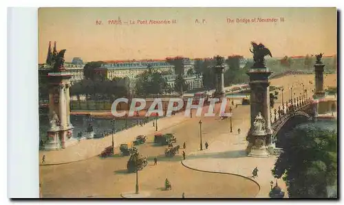 Cartes postales Paris Le Pont Alexandre III