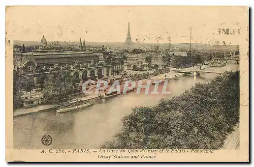 Cartes postales Paris La Gare du Quai d'Crsay et le Palais