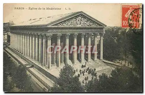 Cartes postales Paris Eglise de la Madeleine