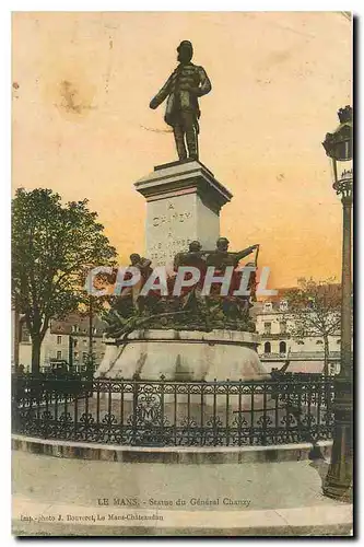Cartes postales Le Mans Statue de General Cluny