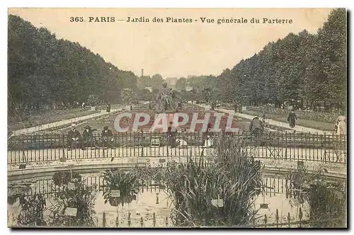 Cartes postales Paris Jardin des Plantes Vue generale du Parterre