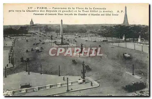 Ansichtskarte AK Paris Panorama de la Place de la Concorde Chambre des Deputes