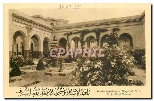 Cartes postales Institut Musulman Mosquee de Paris Le Jardin d'Honneur