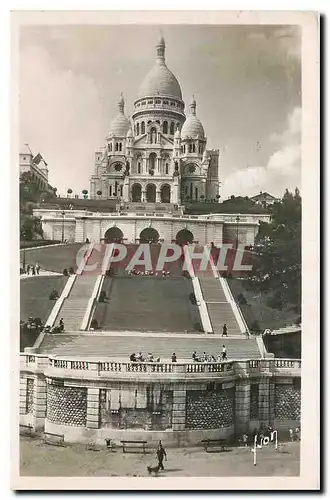 Ansichtskarte AK Paris Basilique du Sacre Coeur et l'escalier monumental