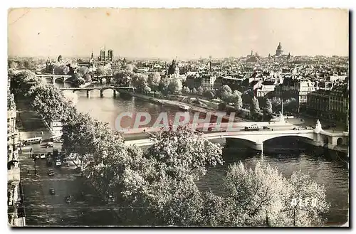 Cartes postales Paris De la Pointe de l'Ile de la Cite au Pont du Carrousel