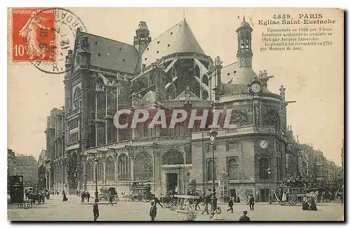 Cartes postales Paris Eglise Saint Eustache