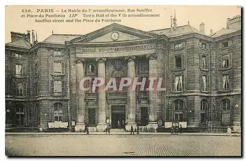 Cartes postales Paris La Mairie du 5 Arrodissement Rue Soufflot