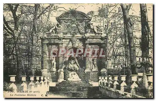 Cartes postales Paris La Fontaine Medicis