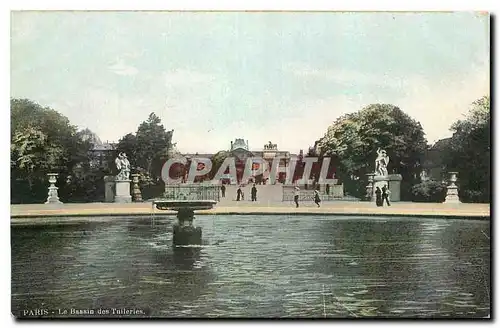 Ansichtskarte AK Paris La Bassin des Tuileries