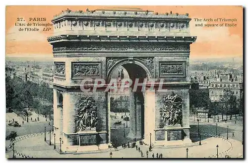 Cartes postales Paris L'Arc de Triomphe de l'Etoile