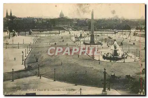 Cartes postales Paris La Place de la Concorde