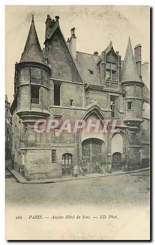 Cartes postales Paris Ancien Hotel de Sens