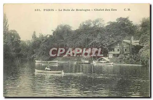 Ansichtskarte AK Paris Le Bois de Boulogne Chalet des Iles