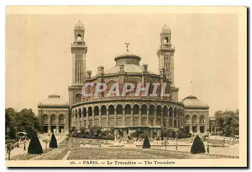 Cartes postales Paris Le Trocadero