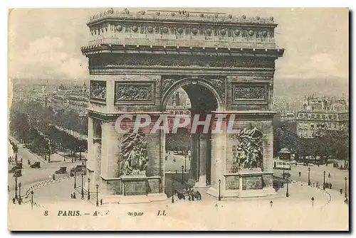 Cartes postales Paris Arc de Triomphe