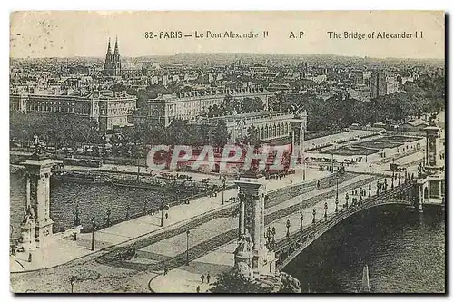 Cartes postales Paris Le Pont Alexandre III