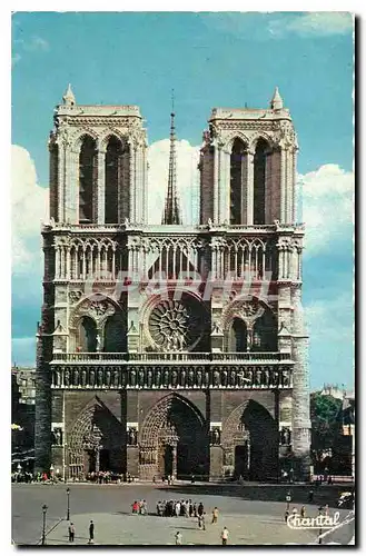 Cartes postales Paris Facade de Notre Dame