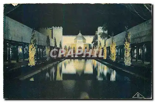 Cartes postales Pavillon du Maroc vue de nuit