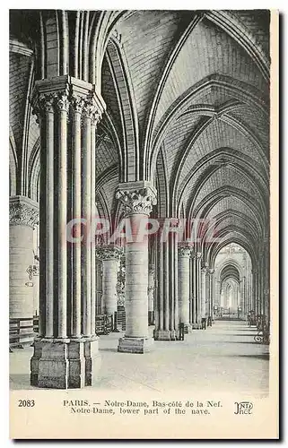 Cartes postales Paris Notre Dame Bas cote de la Nef