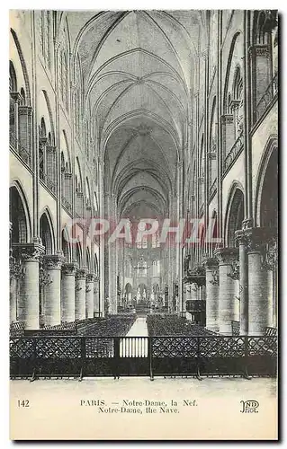 Cartes postales Paris Notre Dame La Nef