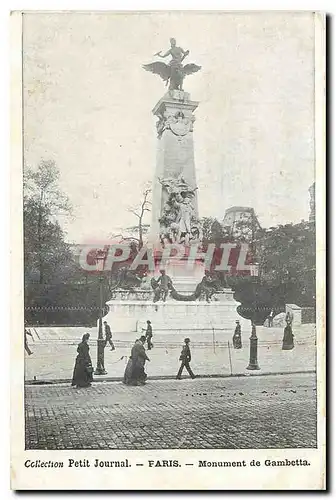 Ansichtskarte AK Collection Petit Journal Paris Monument de Gambetta