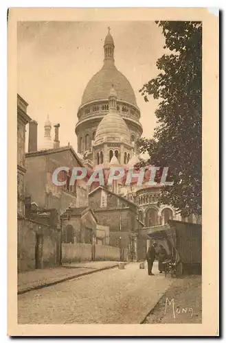 Cartes postales Paris Montmartre Vue partielle du Sacre Coeur