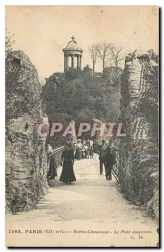 Cartes postales Paris Buttes Chaumont