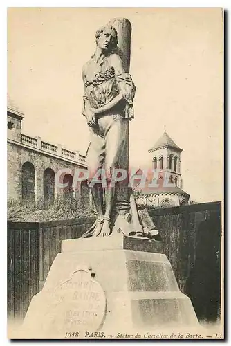 Cartes postales Paris Statue du Chevalier de la Barre