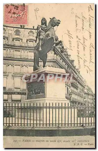 Cartes postales Paris Statue de Louis XIV Place des Victoires