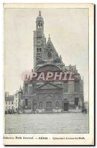 Cartes postales Collection Petit Journal Paris Eglise Saint Etienne du Mont