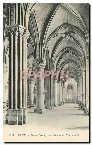 Cartes postales Paris Notre Dame Bas cote de la Nef