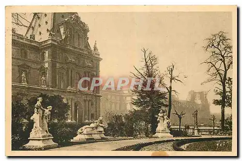 Cartes postales Paris en flanant Jardin des Tuileries Pavillon de Flore