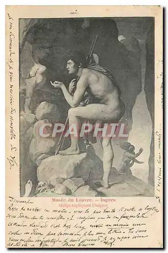 Ansichtskarte AK Musee du Louvre Ingres Oeulipe expliquant l'enigme