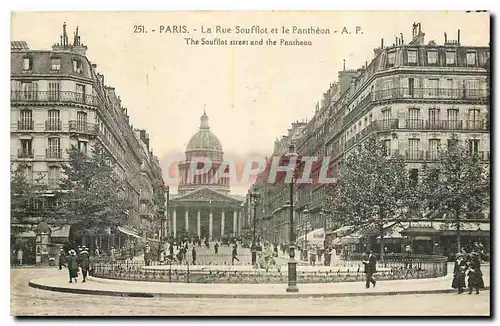 Cartes postales Paris La Rue Soufflot et le Pantheon