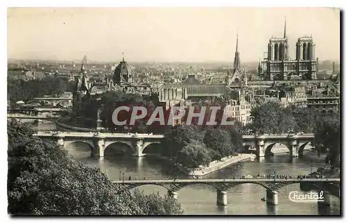 Cartes postales Paris La Pointe de la Cite et les Ponts