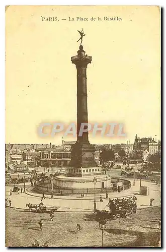 Cartes postales Paris La Place de la Bastille