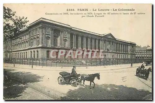 Cartes postales Paris Le Louvre La Colonnad