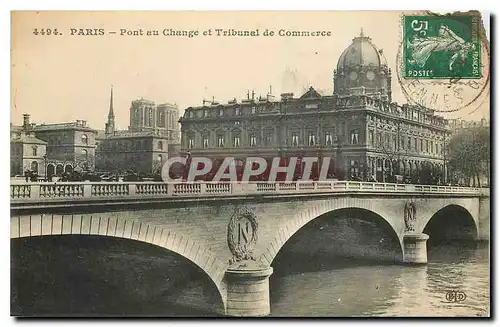 Cartes postales Paris Pont au Change et Tribunal de Commerce