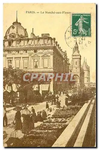 Cartes postales Paris Le Marche aux Fleurs