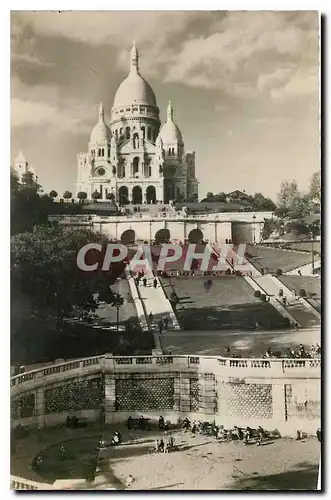 Ansichtskarte AK Paris Le Sacre Coeur et le Square St Pierre