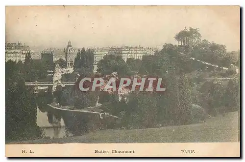 Cartes postales Paris Buttes Chaumont