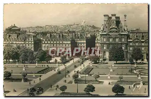 Cartes postales Paris et ses Merveilles La Bute Montmartre bue du palais du Louvre