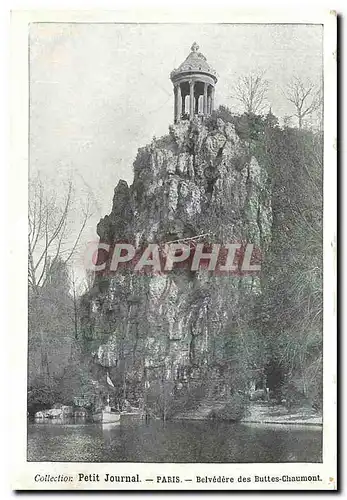 Ansichtskarte AK Petit Journal Paris Belvedere des Buttes Chaumont