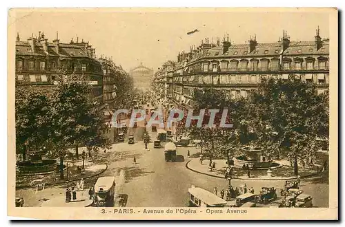 Cartes postales Paris Avenue de l'Opera