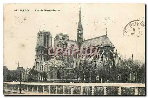 Cartes postales Paris Abside Notre Dame